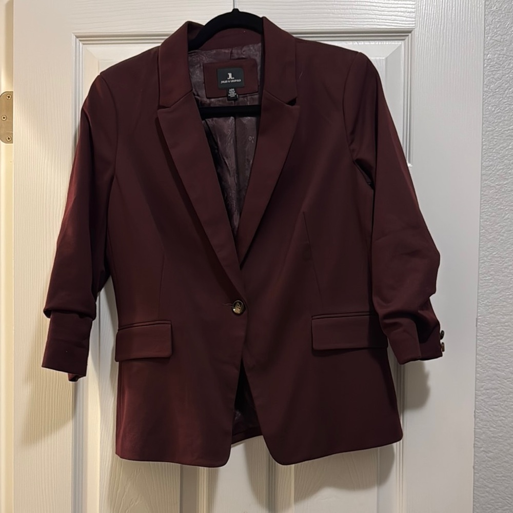Jules & Leopold Red Blazer with Notched Lapels